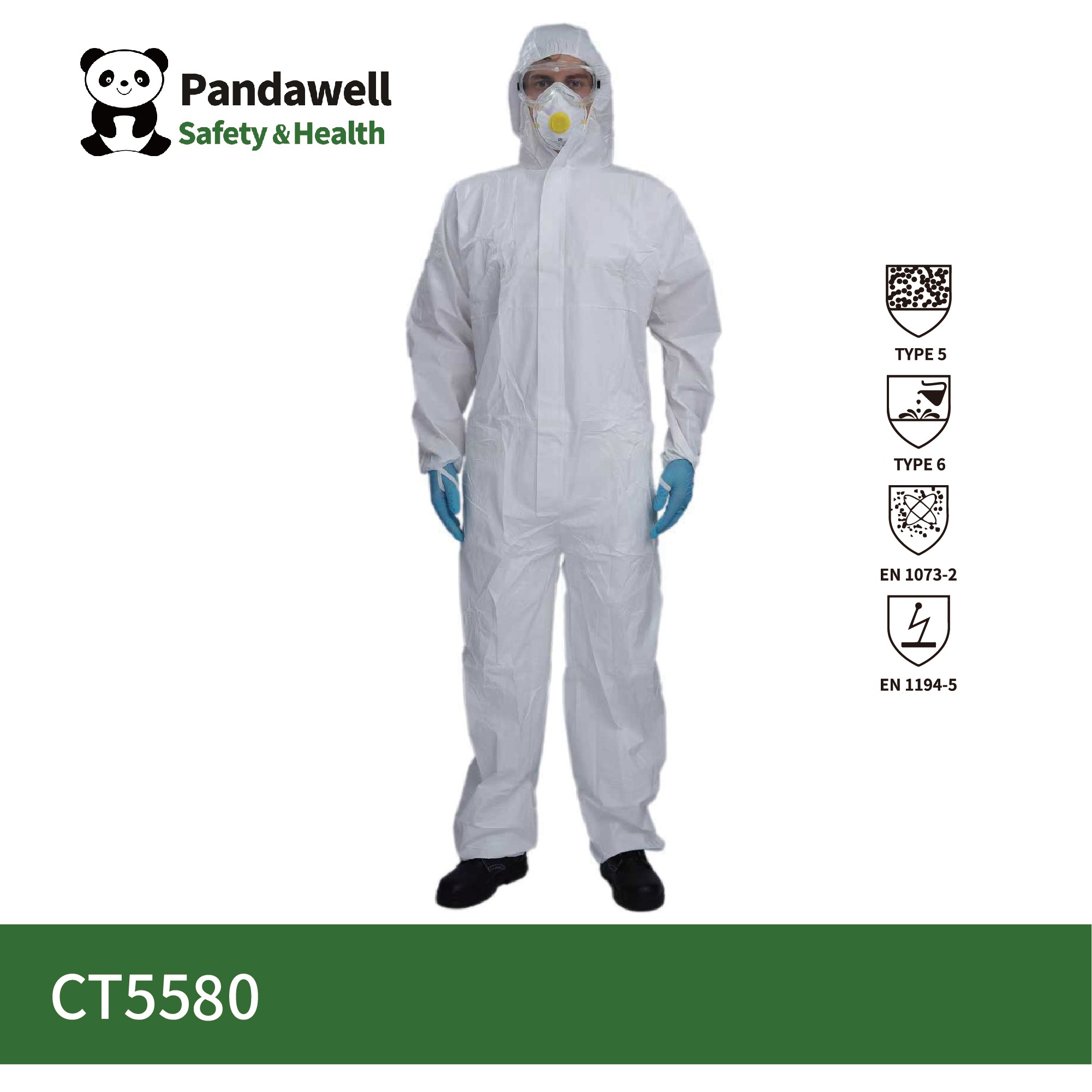 CATIII Type 5/6 Microporous+SMS Coverall