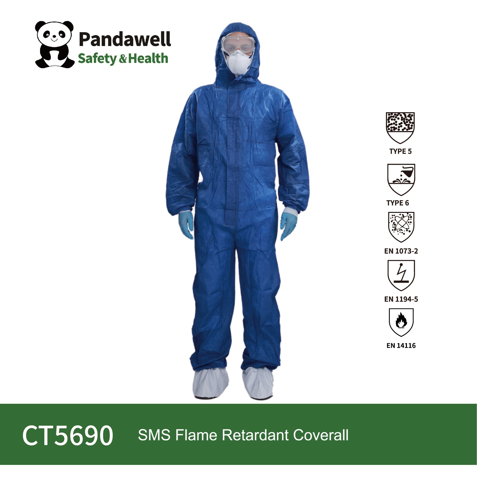 CATIII Type 5/6 SMS FR Coverall